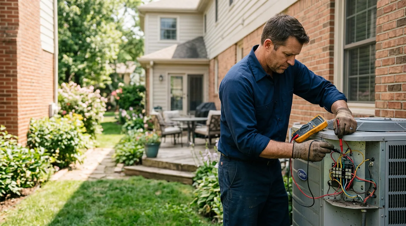 HVAC technician working near Robersonville, NC